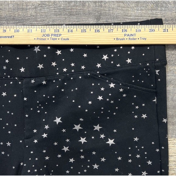 Torrid Pixie Ponte Knit Stretch Pull on Pants Metallic Stars Black Size 3R (3X) - Picture 12 of 16